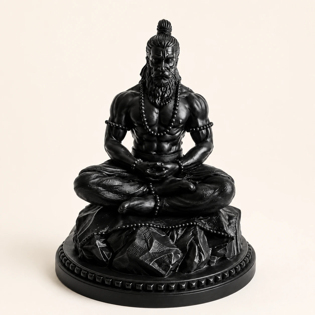 Custom order Hanuman meditating sculpture